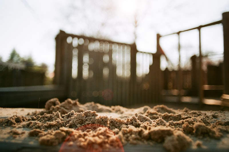 Concrete sand pile